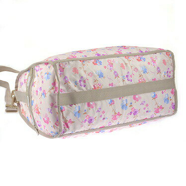 レスポートサック LeSportsac バッグ ボストンバッグ ショルダーバッグ 7185 D378 LARGE WEEKENDER ラージウィークエンダー IMPRESSIONIST PASTEL ベージュ+ピンク系マルチ