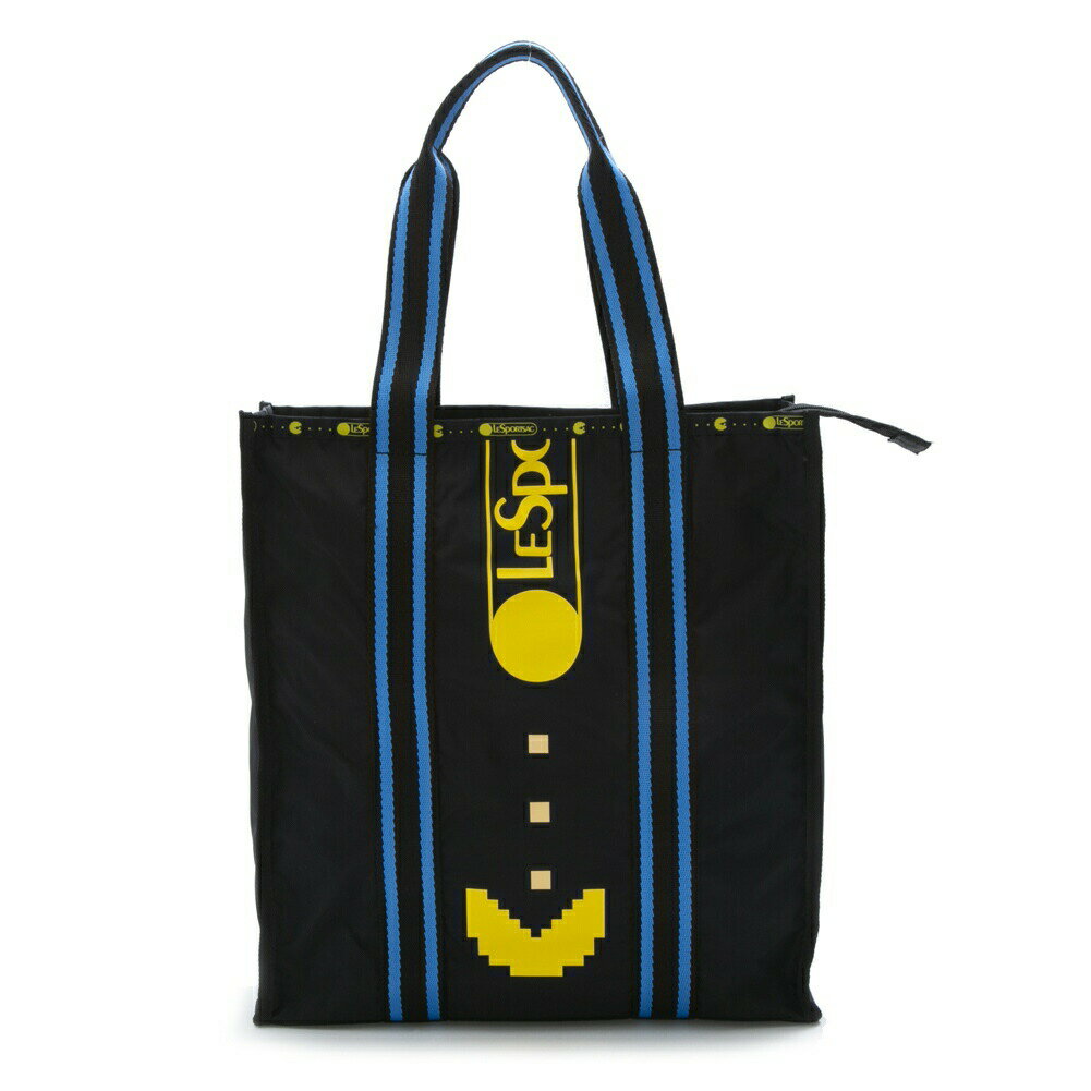 レスポートサック LeSportsac バッグ トートバッグ 肩掛けバッグ 3848 G850 LG WEB BOOK TOTE ラージウェブブックトート PESKY GHOST TOTE ブラック系 パックマン コラボレーション