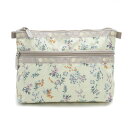 レスポートサック LeSportsac ポーチ コスメポーチ 7105 E547 COSMETIC CLUTCH コスメティック クラッチ CHEERFUL BLOOMS ライトイエロー系マルチ