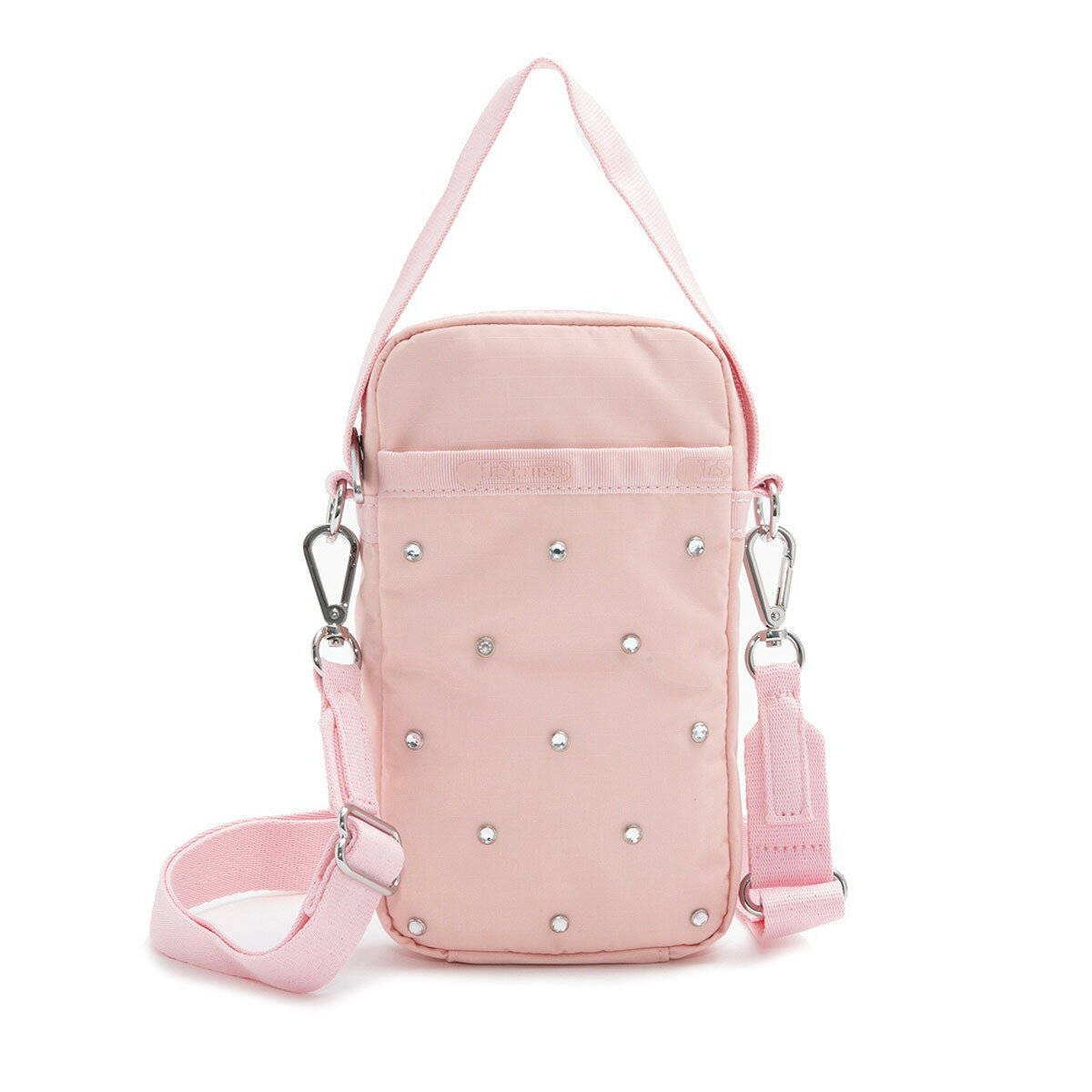 レスポートサック LeSportsac バッグ 斜め掛けバッグ ショルダーバッグ スマートフォンバッグ 6728 C394 MINI PHONE W STONES ミニフォンウィズストーン BIJOU PINK ピンク