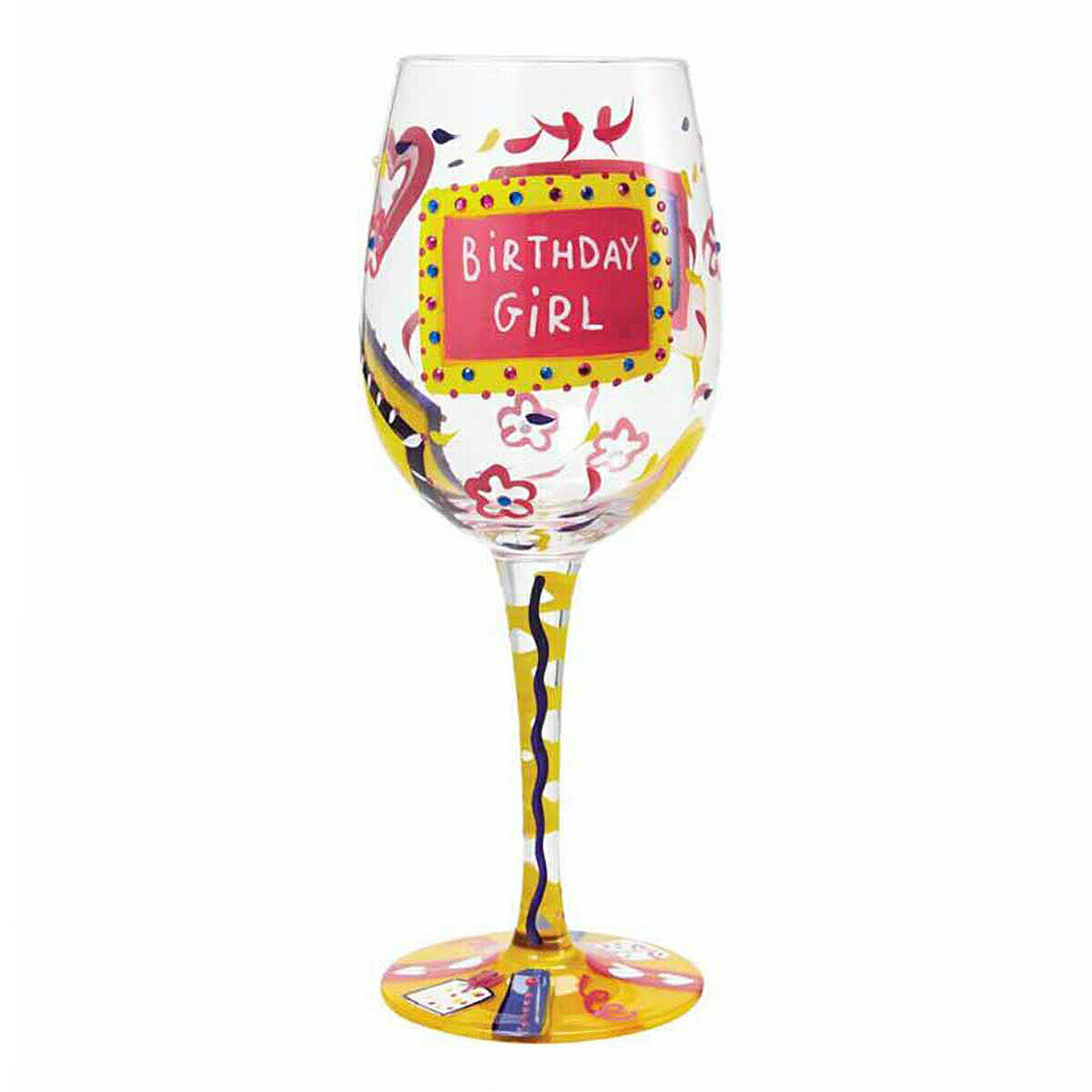 ロリータ LOLITA グラス ワイングラス GLS11-5530R Birthday Girl バースデーガール 誕生日 インテリア マルチカラー おしゃれ ブランド 新品