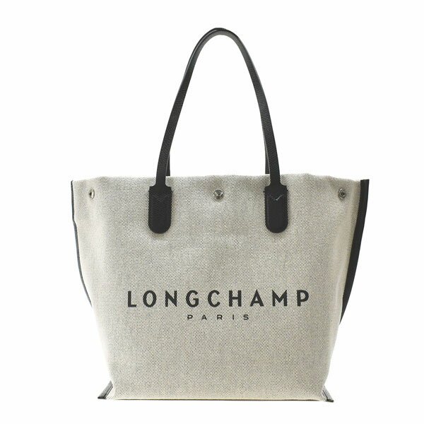 ロンシャン トートバッグ レディース ロンシャン LONGCHAMP バッグ トートバッグ 肩がけ 10090 HSG 037 ROSEAU ロゾ ESSENTIAL RAYE ECRU ベージュ+ブラック系