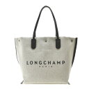 ロンシャン LONGCHAMP バッグ トートバッグ 肩がけ 10090 HSG 037 ROSEAU ロゾ ESSENTIAL RAYE ECRU ベージュ ブラック系