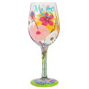 ロリータ LOLITA グラス ワイングラス 6008783 I LOVE YOU MOM アイラブユーマム 花 マルチカラー おしゃれ ブランド 新品