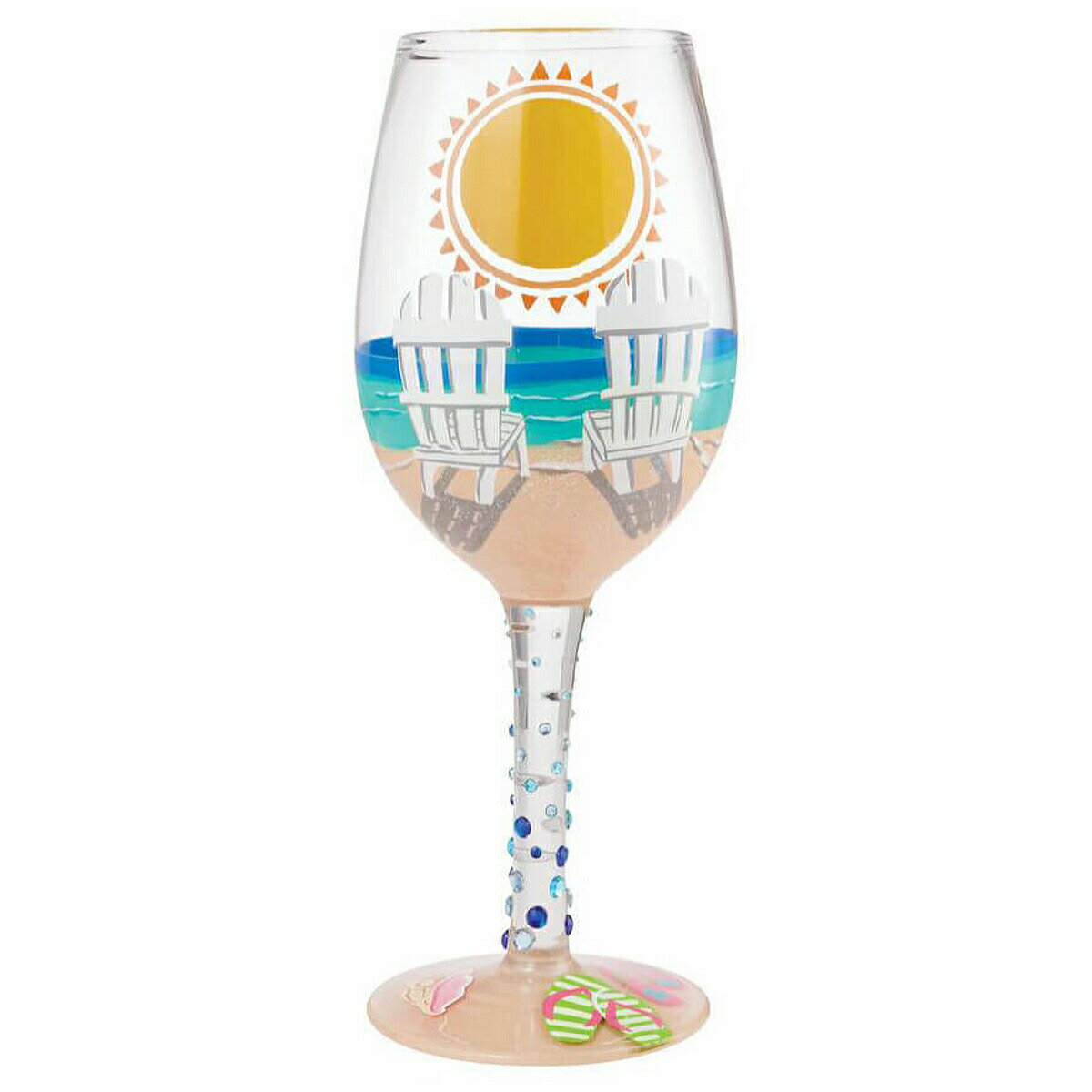 ロリータ LOLITA グラス ワイングラス 6009213 SUN ON THE BEACH 浜辺の太陽 海 マルチカラー おしゃれ ブランド 新品
