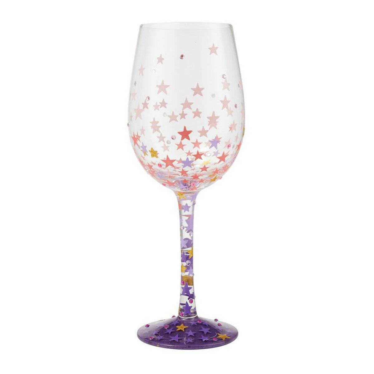ロリータ LOLITA グラス ワイングラス 食器 コップ 6010157 Stars-a-Million スターズアミリオン 星 パープル系マルチカラー