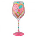 ロリータ LOLITA グラス ワイングラス 6010353 My Hearts 私の心 ハート ピンク系＋マルチカラー