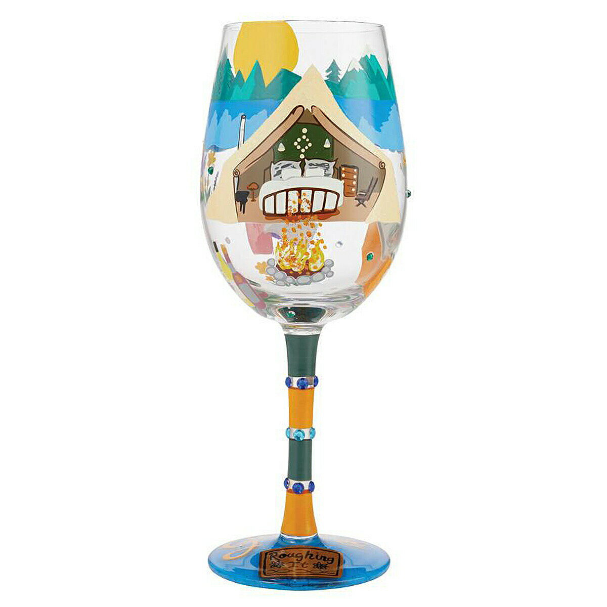 ロリータ LOLITA グラス ワイングラス 6010893 Glamping グランピング キャンプ ブルー+マルチカラー