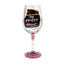 ロリータ LOLITA グラス ワイングラス 食器 コップ 6012022 Happy Hour ハッピーアワー ブラック+ピンク系マルチカラー