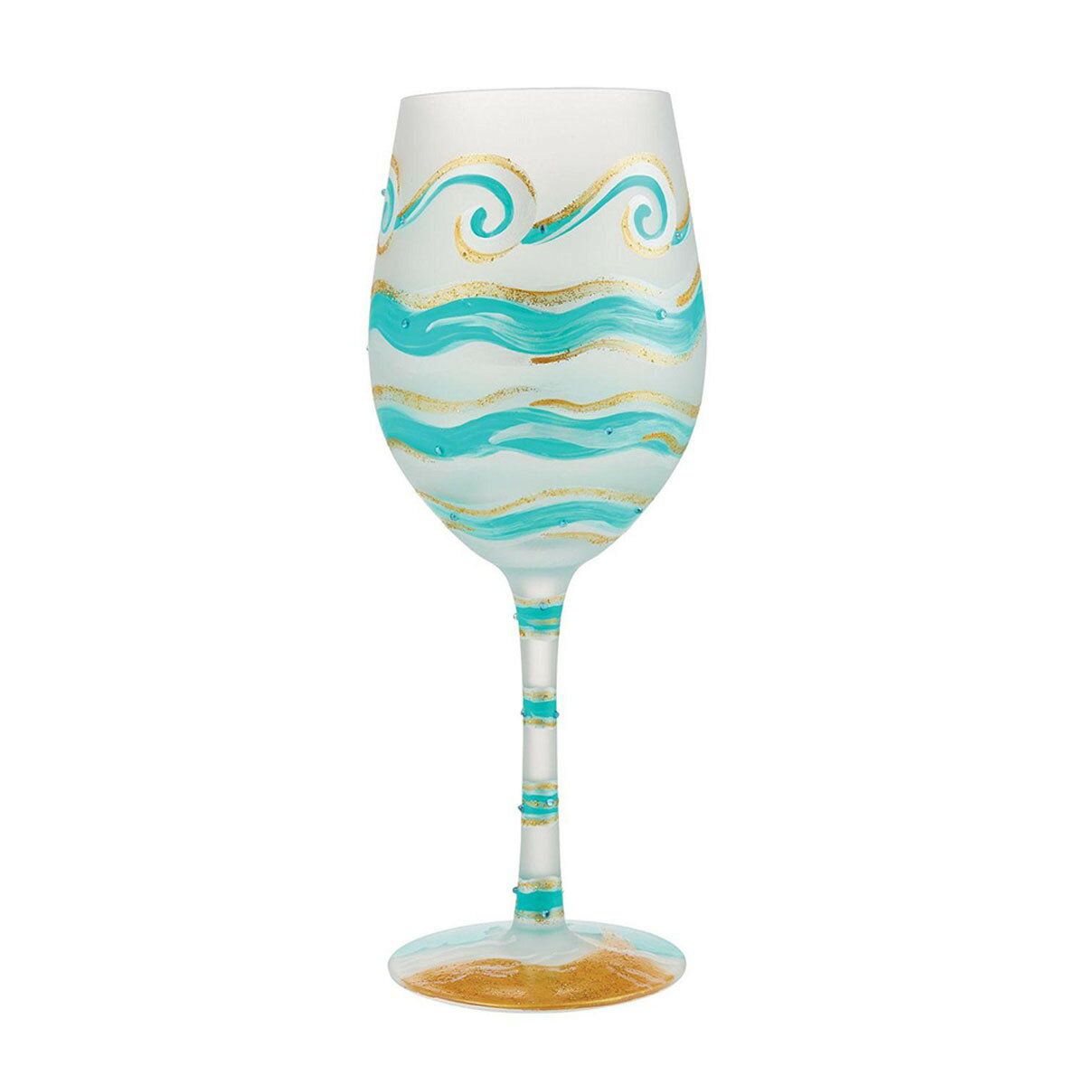ロリータ LOLITA グラス ワイングラス 食器 コップ 6012479 Eternal Tides 永久に続く潮汐 海 エメラルドグリーン+ゴールド系