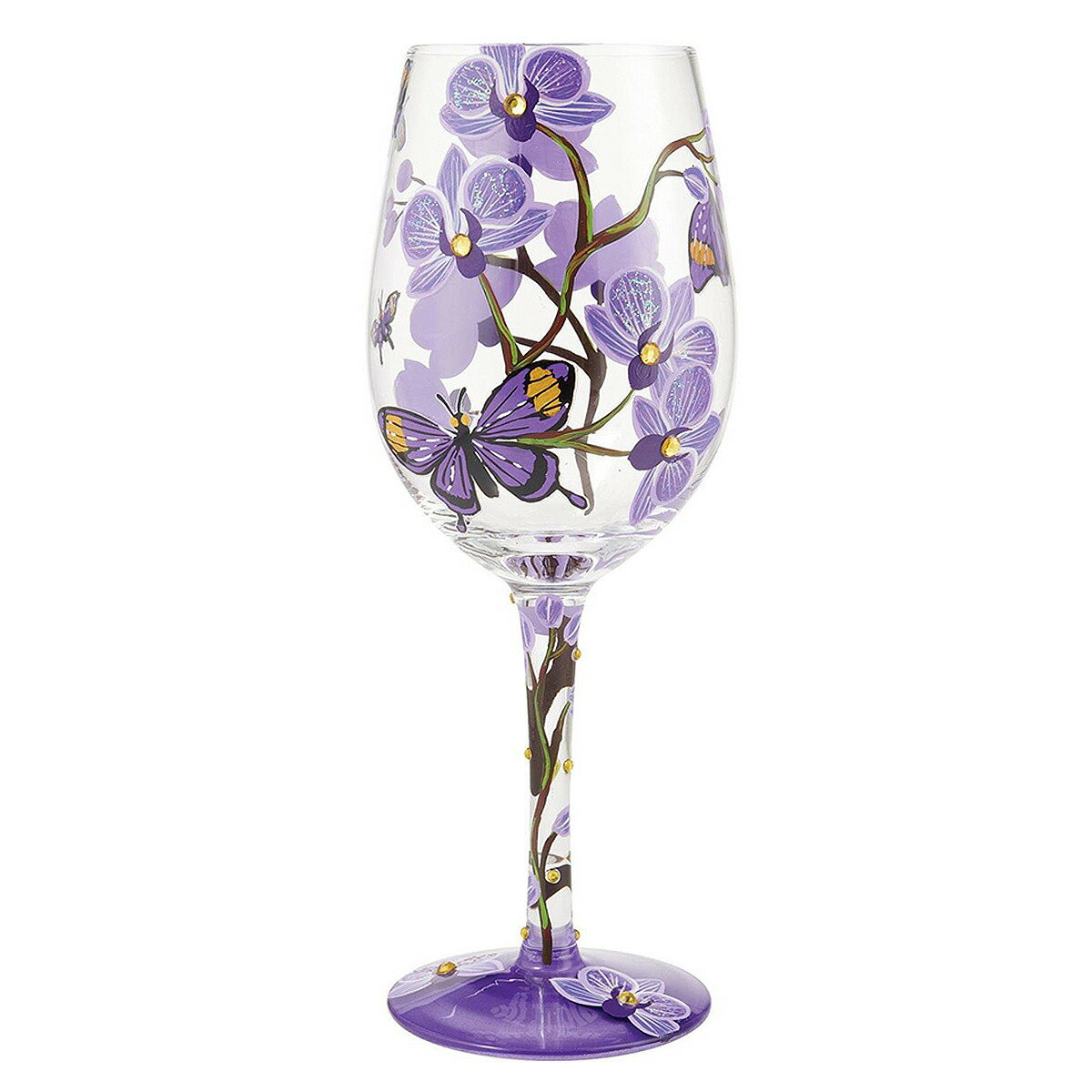 ロリータ LOLITA グラス ワイングラス 食器 コップ 6013099 Butterfly Jubilee バタフライ ジュビリー パープル系