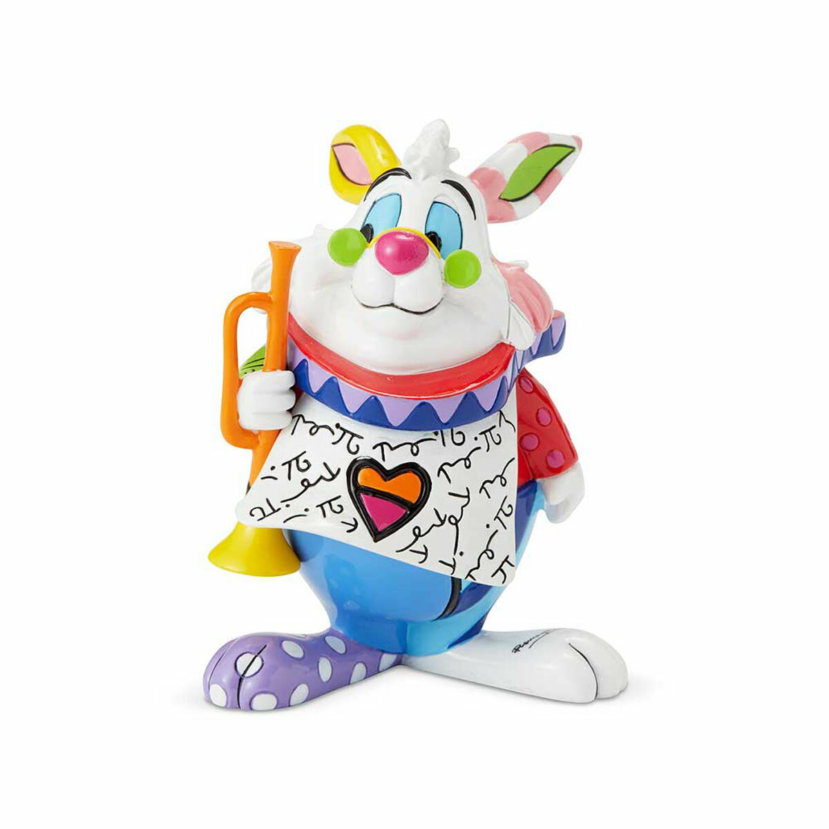 ロメロ ブリット Romero Britto ディズニーブリット Disney by BRITTO フィギュア 人形 置物 白うさぎ ミニフィギュア 6001310 ふしぎの国のアリス 新品