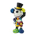 ロメロ ブリット Romero Britto ディズニーブリット Disney by BRITTO フィギュア 人形 置物 ミッキー レトロ シルクハット 6006083 ミッキーマウス 新品