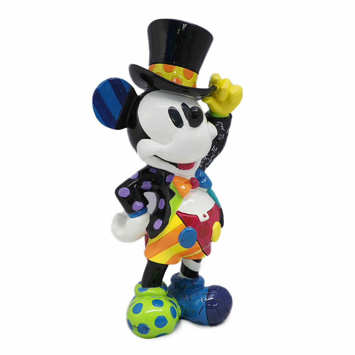 正規販売代理店 ロメロ ブリット Romero Britto ディズニーブリット Disney By Britto フィギュア 人形 置物 ミッキー レトロ シルクハット ミッキーマウス 新品 ふるさと納税 Zobango Online Shop Com