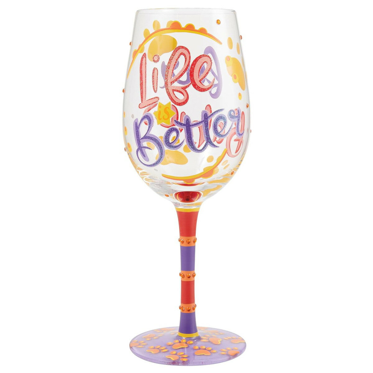 ロリータ LOLITA グラス ワイングラス 食器 コップ 6014184 LIFE WITH FUR BABIES ライフ ウィズ ファー ベイビーズ マルチカラー