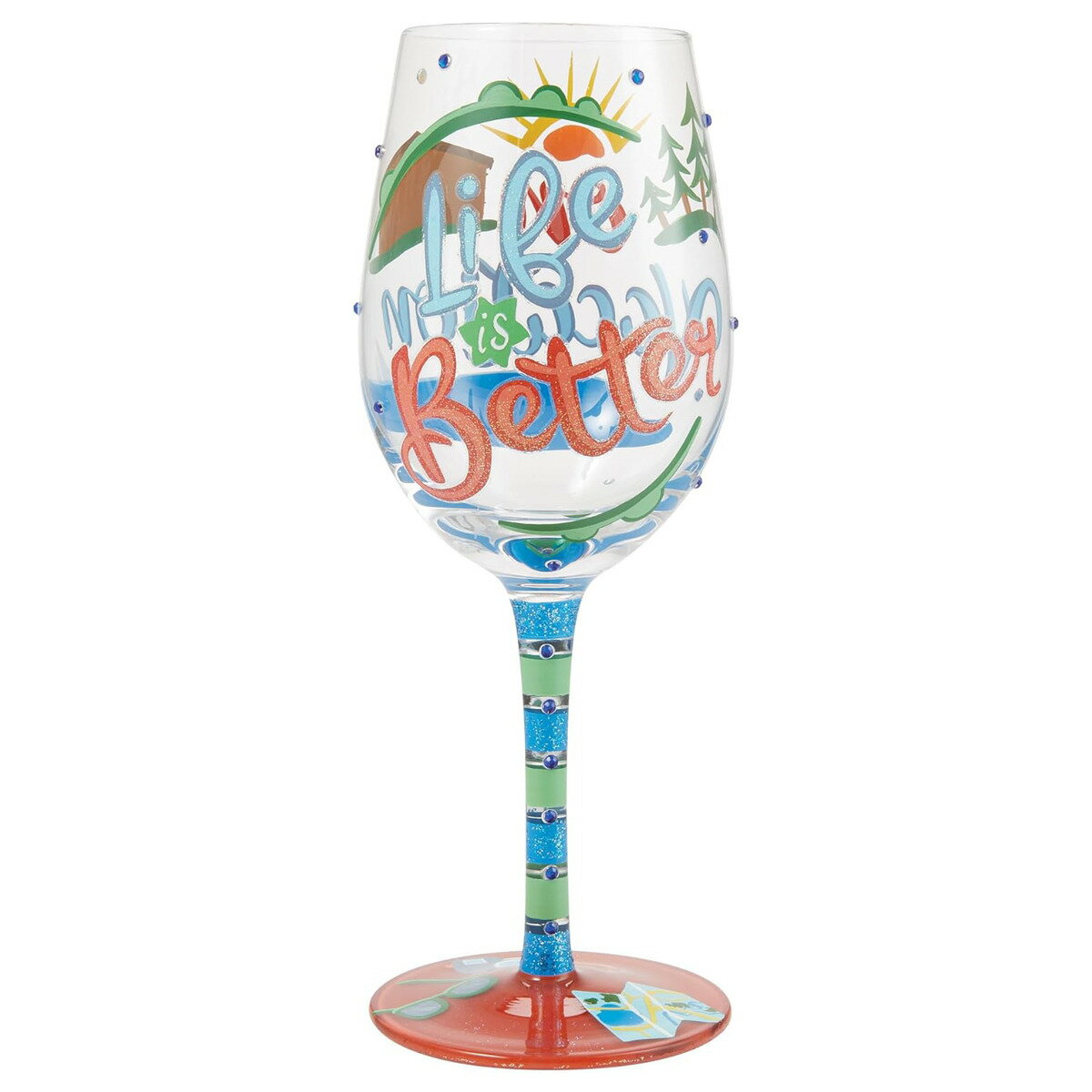 ロリータ LOLITA グラス ワイングラス 食器 コップ 6014188 LIFE ON VACATION ライフ オン バケーション マルチカラー