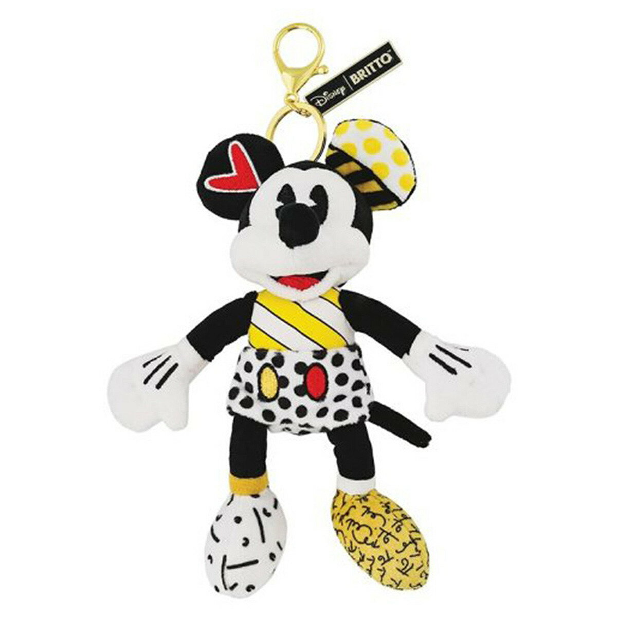 ロメロ ブリット Romero Britto ディズニーブリット Disney by Britto ミッキー キーホルダー 6013551 キッズ ジュニア バッグチャーム ぬいぐるみ 子供 キッズ プレゼント ミッキーマウス