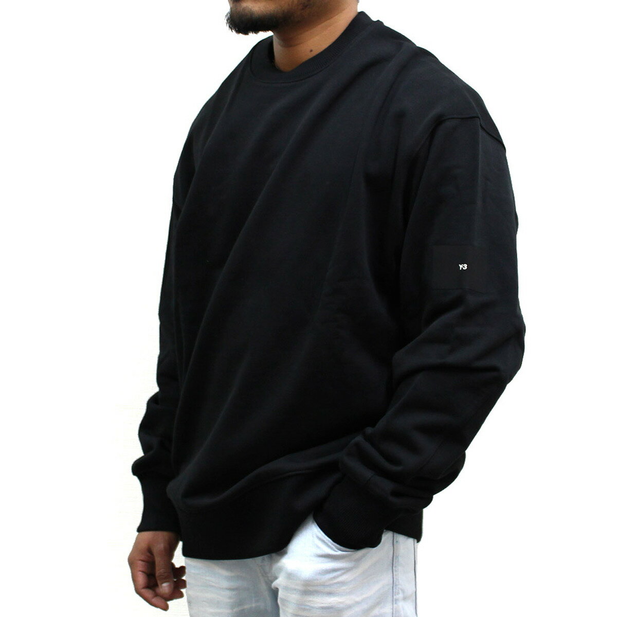 ワイスリー Y-3 スウェット トレーナー BLACK FT CREW SWEAT H44783 ルーズフィット ビックシルエット ブラック