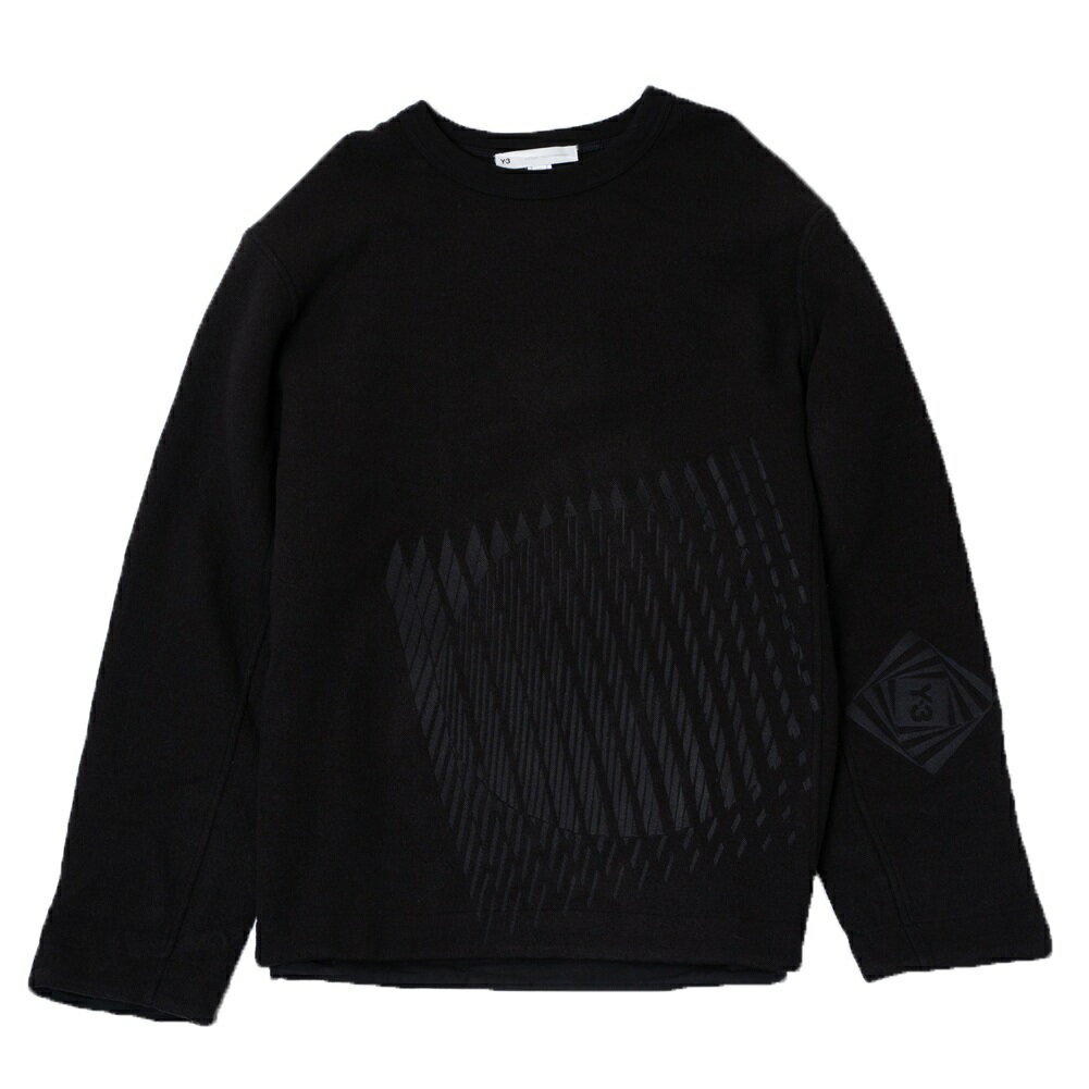 ワイスリー Y-3 スウェット トレーナー 長袖 トップス アパレル HB3327 M WOOLY FLEECE GRAPHIC CREW SWEATSHIRT ウーリーフリースグラフィッククルースウェットシャツ BLACK ブラック S M L