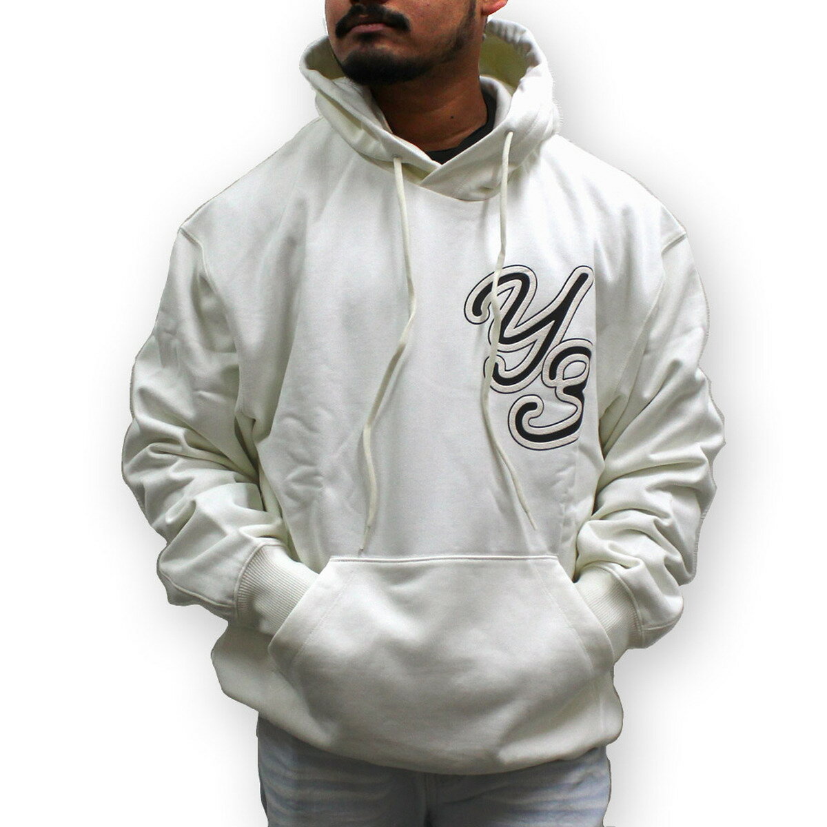 楽天Salada Bowl-おしゃれブランド通販ワイスリー Y-3 フーディー パーカー OWHITE GFX HOODIE IT7524 ルーズフィット ビックシルエット オフホワイト