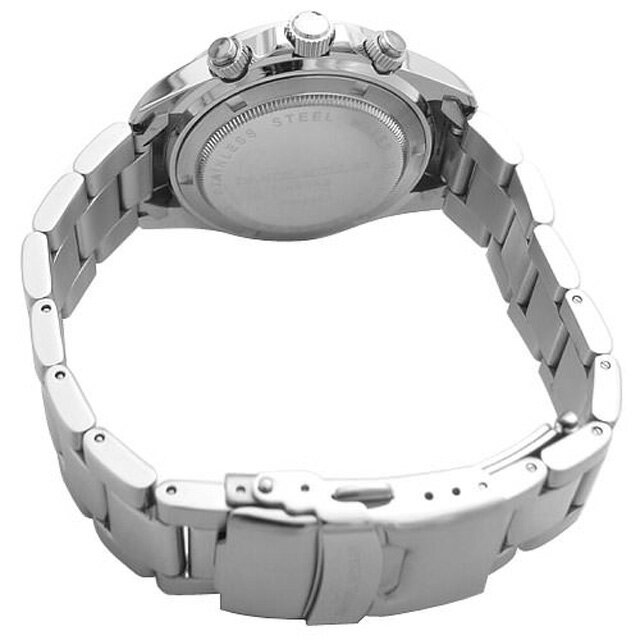 DANIEL MULLER ダニエルミューラー 腕時計 クロノグラフ メンズ ウォッチ ステンレス ブラック×シルバー 送料無料
