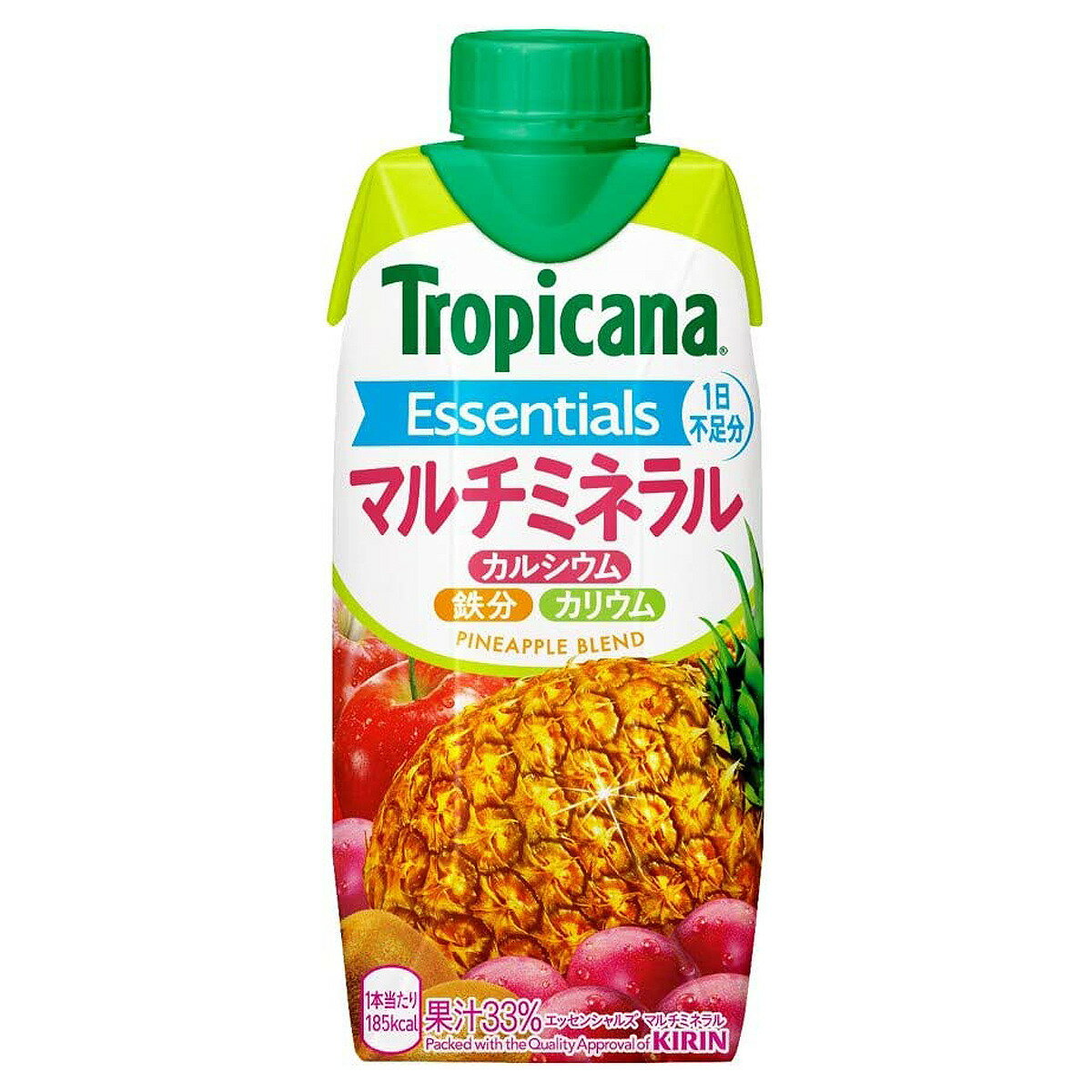 【1ケース】 キリン トロピカーナ エッセンシャルズ マルチミネラル 330ml LLプリズマ容器 飲料 飲み物 ソフトドリンク 12本×1ケース 買い回り 買い周り 買いまわり ポイント消化