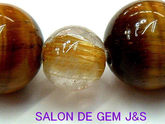 【製作元直販】【高級守護梵字入りクリスタル＆タイガーアイ／ゴールデンルチルクォーツ 2025年開運ブレスレット】【C12.0mm/T10.0mm/R7.0mm】【内径：約17cm(Lサイズ)】【各生まれ年で作成可能】【浄化済商品】【包装袋入り】【クリックポスト：送料無料】