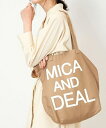 マイカ&ディール MICA&DEAL eco-bag キャメル