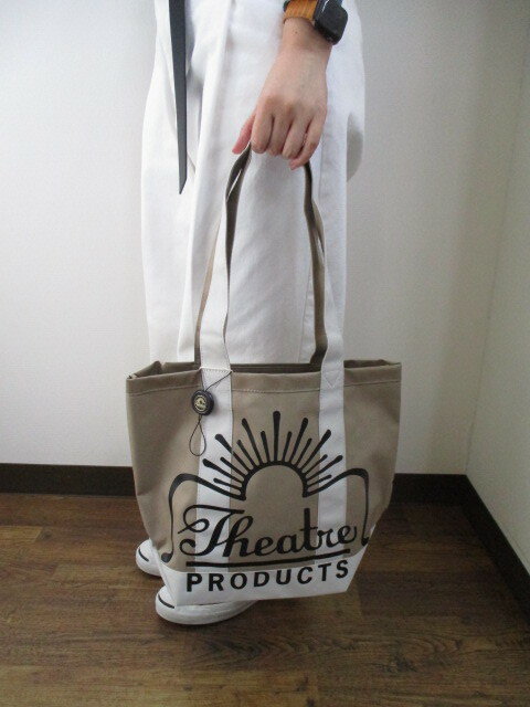 シアター プロダクツ / THEATER PRODUCTS CL220302 NYLON LOGO TOTE ベージュ