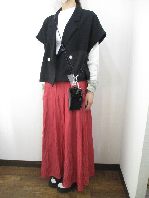 Rakuten - 送料無料 Boutique Ordinary ブティックオーディナリー Fragment Case with Shoulder Strap ショルダー付きマルチケース BO25-136A レディース 合皮 本革ストラップ カード収納 キーケース対応 春夏新作 BLACK