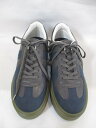 【送料無料】Boutique Ordinary ブティックオーディナリー GERMAN TRAINER BO25-133A レディース シ-ズンレス ジャーマントレーナー スニーカー フェイクレザー 厚底 4cm軽量ソール NAVY L