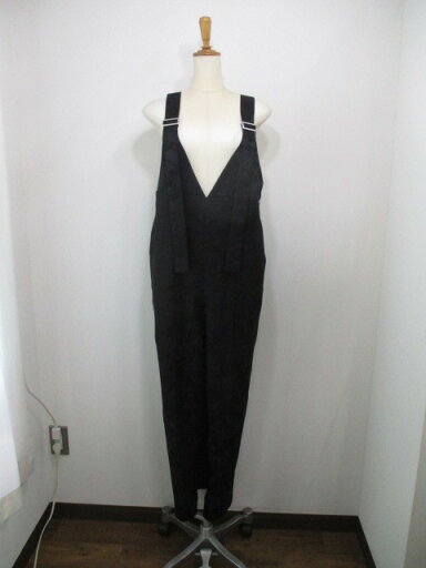 palmRICHE ポームリシュ ジャガードサロペット BLACK 32495M-2 レディース 25春夏 ハイウエスト 花柄 微光沢 ブラック M フリーサイズ 送料無料 palmRICHE ポームリシュ ジャガードサロペット BLACK 32495M-2 レディース 25春夏 ハイウエスト 花柄 微光沢 ブラック M フリーサイズ 送料無料