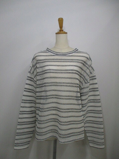 シニョン　CHIGNON　 2WAYシアーボーダーTOPS　 オフホワイトCHIGNON 2026 PRE-SPRING
