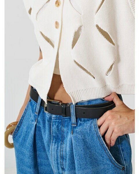 Rakuten - YENN　イエン　 LEATHER BELT　BLACK　 [Y261-01032]