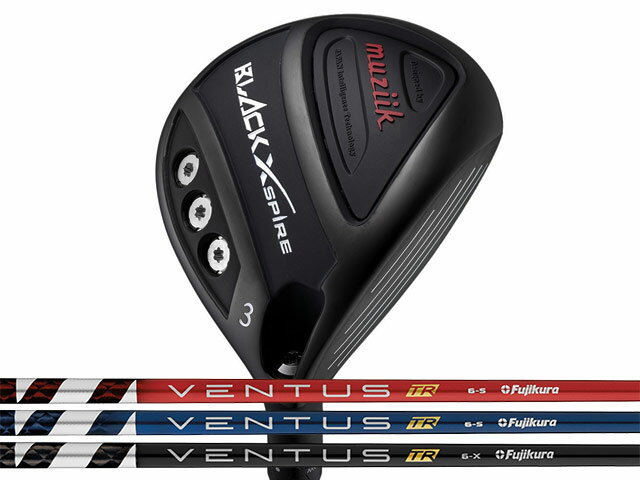 Muziik (ムジーク) BLACK XSPIRE フェアウェイウッド　VENTUS TR RED/TR BLUE/TR BLACKシャフト
