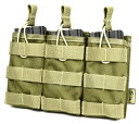 リー FLYYE Molle EV Universal Triple Mag Pouch KH　サバゲー,サバイバルゲーム,ミリタリー