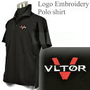 ロゴ入り ポロシャツ ブラック VLTOR
