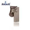 AMOMAX ポリマー ホルスター 右用 for STI Hi-Capa 2011 2011 デザートカラー