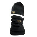 フリースキャップ ネックウォーマーセット ブラック