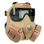 M50 ガスマスク スタイル フルフェイスゴーグル DE　サバゲー,サバイバルゲーム,ミリタリー