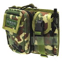 SAMURAI GEAR ダブルユーティリティーポーチ 自衛隊迷彩