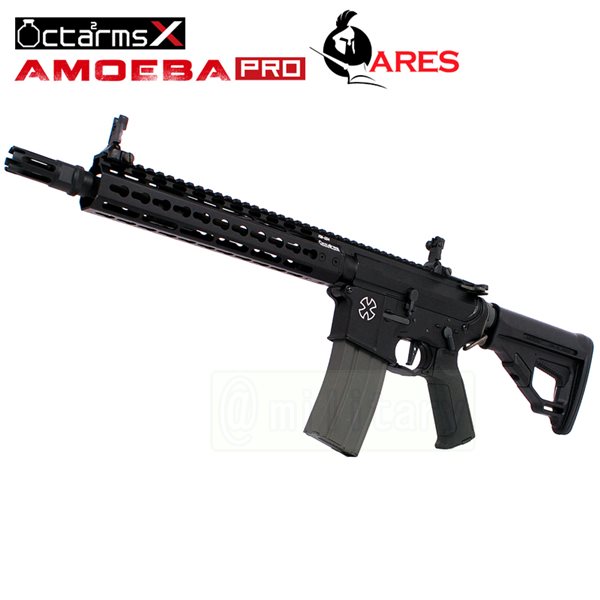 ARES 【AMOEBA PRO】 10インチ ハンドガード KeyModシステム M4-KM10 アサルトライフル 電動ガン BK サバゲー,サバイバルゲーム,ミリタリー