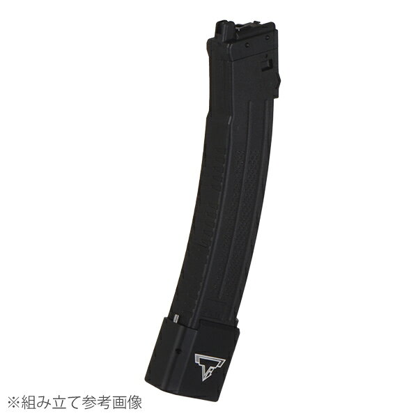 APFG製のガスブローバックサブマシンガン MPX-Kシリーズに対応するスペアマガジンに、 TTIタイプ エクステンション マガジン ベースパッドが同梱となったお得なセット商品です。 アルミ合金製マガジンエクステンションは マガジンの外観ドレスアップだけでなく、 拡張された全長により、マガジン自体が掴みやすくなり マガジンにパッド分の重量が加わることで、 マガジンを自重で落下させやすくなり、 リロードの操作性を高めることが可能となっています。 また、メーカーロゴがレーザー刻印にて再現され、リアルさをしっかり演出しています。 重量：約 434g 装弾数：30発 主要材質 金属、樹脂等 ※掲載画像は組み立て例となります。 実際のご使用には、ベースパッドの取り付けを行っていただく必要がございます。 また取り付けには、加工・調整作業が必要となる場合がございます。