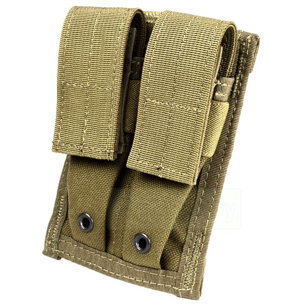 FLYYE MOLLE Double 9mm Mag Pouch CB　サバゲー,サバイバルゲーム,ミリタリー