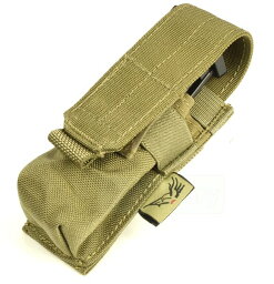 FLYYE MOLLE Single 9mm Mag Pouch Ver.FE KH　サバゲー,サバイバルゲーム,ミリタリー