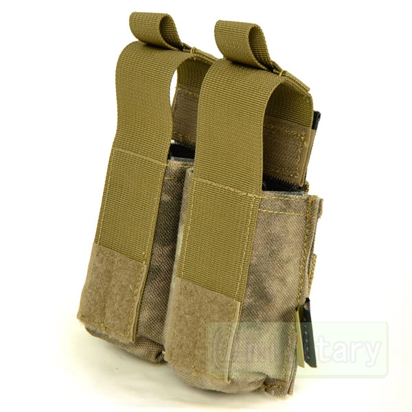 FLYYE MOLLE Double .45 Pistol Magazine Pouch A-TACS　サバゲー,サバイバルゲーム,ミリタリー