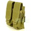 FLYYE MOLLE Double 9mm Mag Pouch Ver.FE KH　サバゲー,サバイバルゲーム,ミリタリー