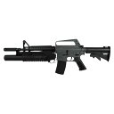 E C 704E COLT Commando XM177E2 with M203 グレネードランチャー 電子トリガー搭載 電動ガン