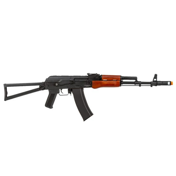 SAMURAIのLancer Tactical AKS-74 ETU電子トリガー搭載 電動ガン リアルウッド/スチールフレーム｜アングル2