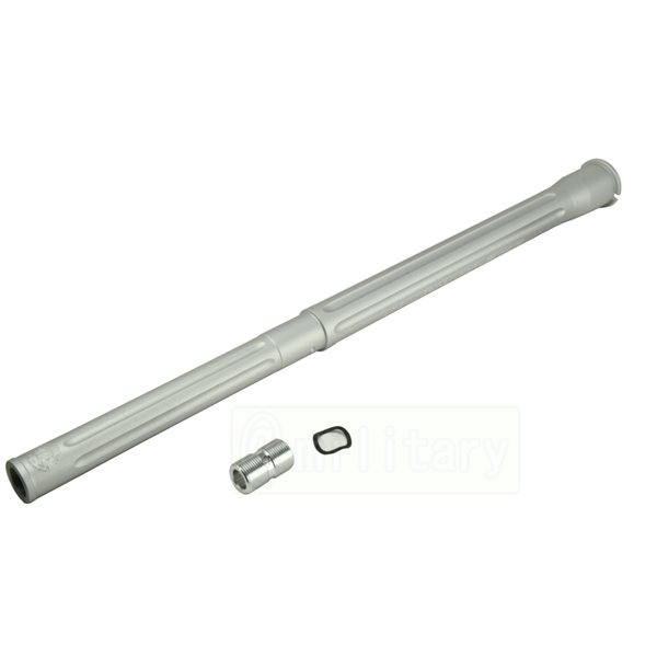 IRON AIRSOFT BAD タイプ ウルトラマッチ ライトリッジド16インチ アウターバレル [WA用] 14mm 逆ネジ マットシルバーのサムネイル